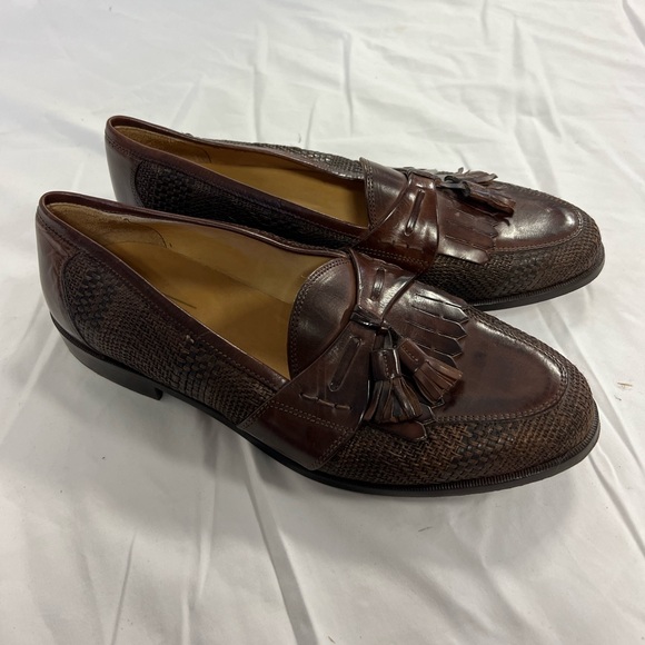Johnston & Murphy Other - Johnston & Murphy Cellini Tassel Dress Loafers Brown Leather Mens Size 10.5